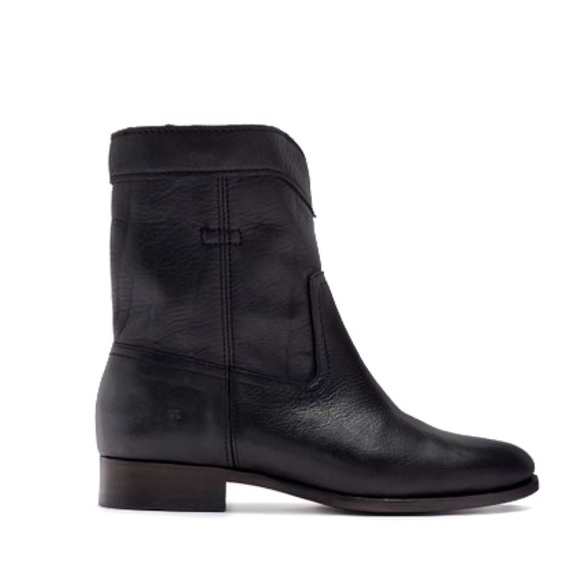 Frye Cara Roper Pull On Short Western Suede Boots - Picture 3 of 14